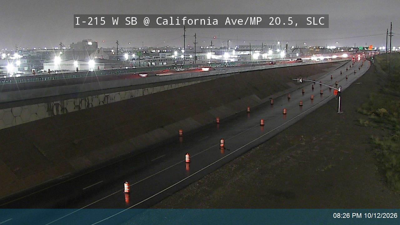 I-215 W SB @ California Ave / 1330 S / MP 20.5, SLC