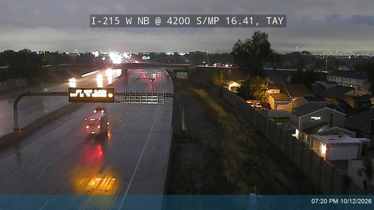 I-215 W NB @ 4200 S / MP 16.41, TAY