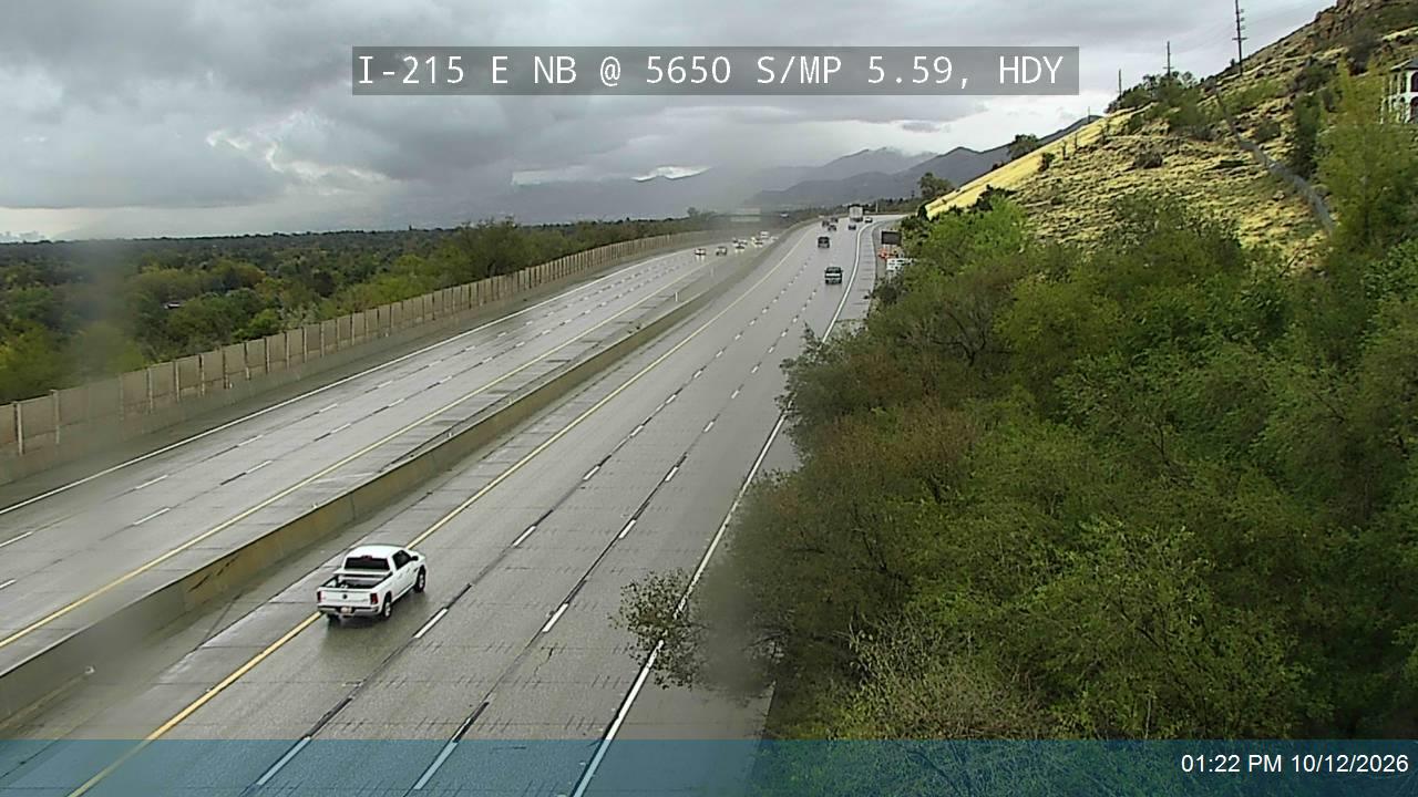 I-215 E NB @ 5650 S / MP 5.59, HDY