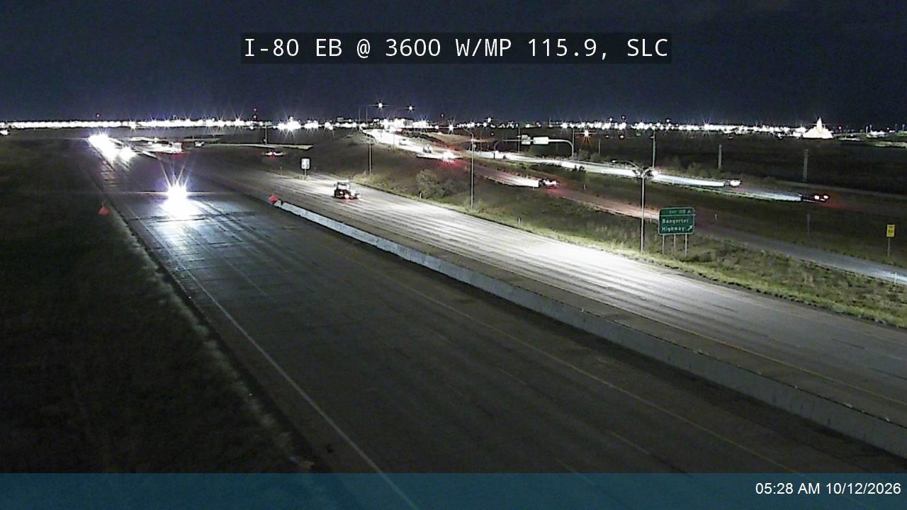 I-80 EB @ 3600 W / MP 115.9, SLC