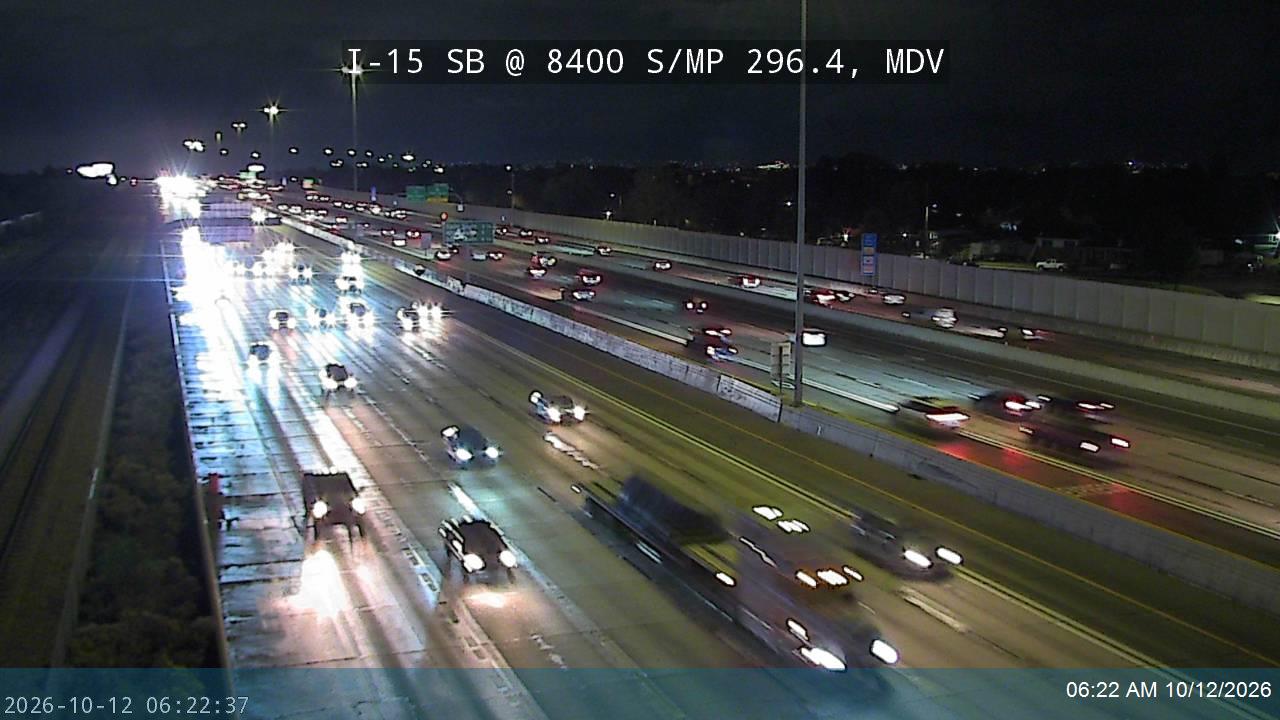 I-15 SB @ 8400 S / MP 296.4, MDV