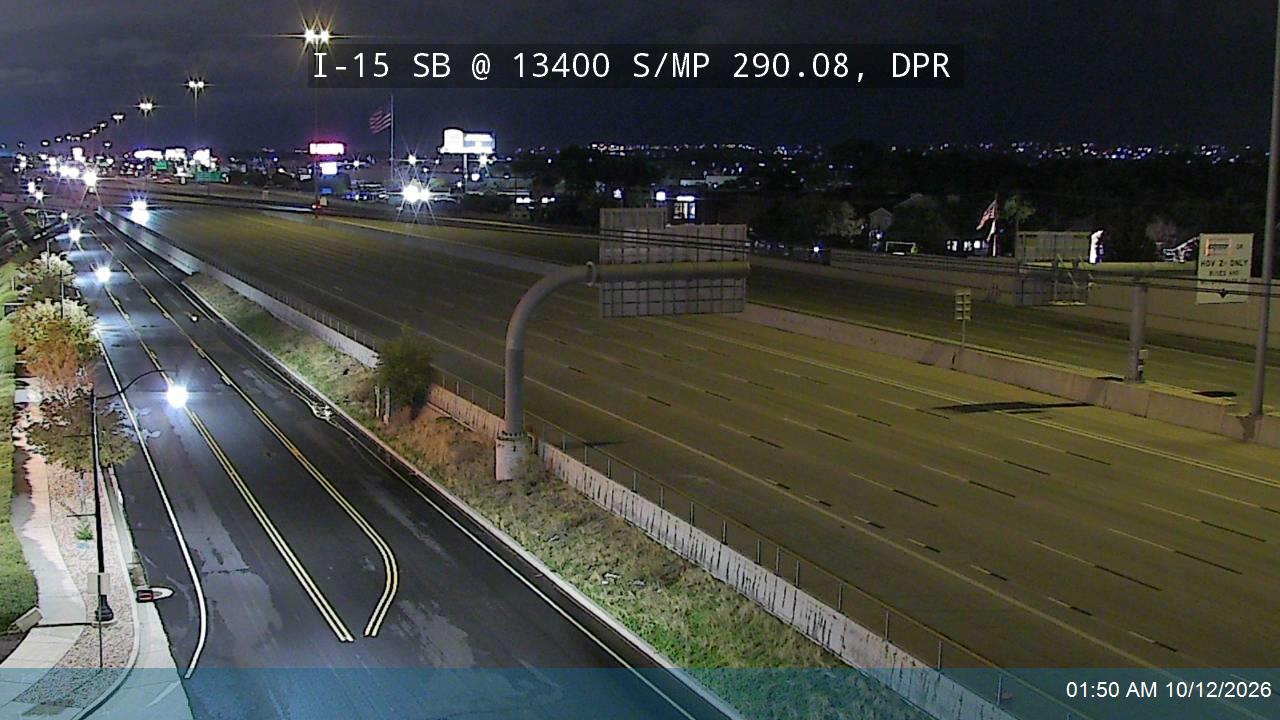 I-15 SB @ 13400 S / MP 290.08, DPR