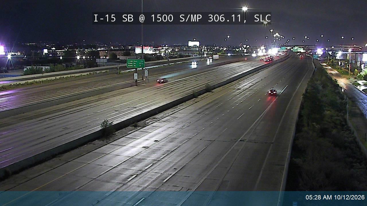 I-15 SB @ 1500 S / MP 306.11, SLC
