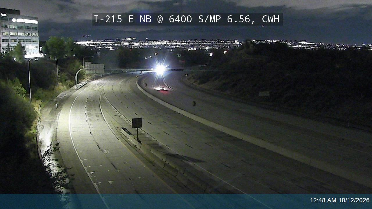 I-215 E NB @ 6400 S / MP 6.56, CWH