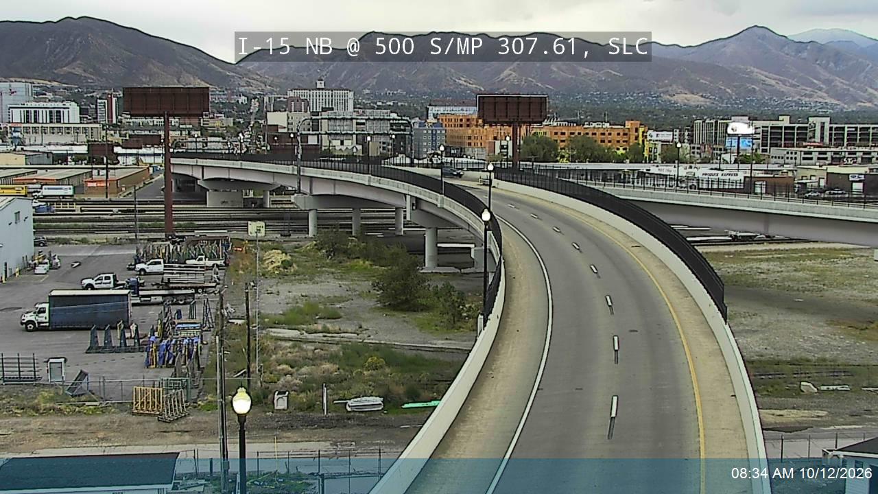 I-15 NB @ 500 S / MP 307.61, SLC