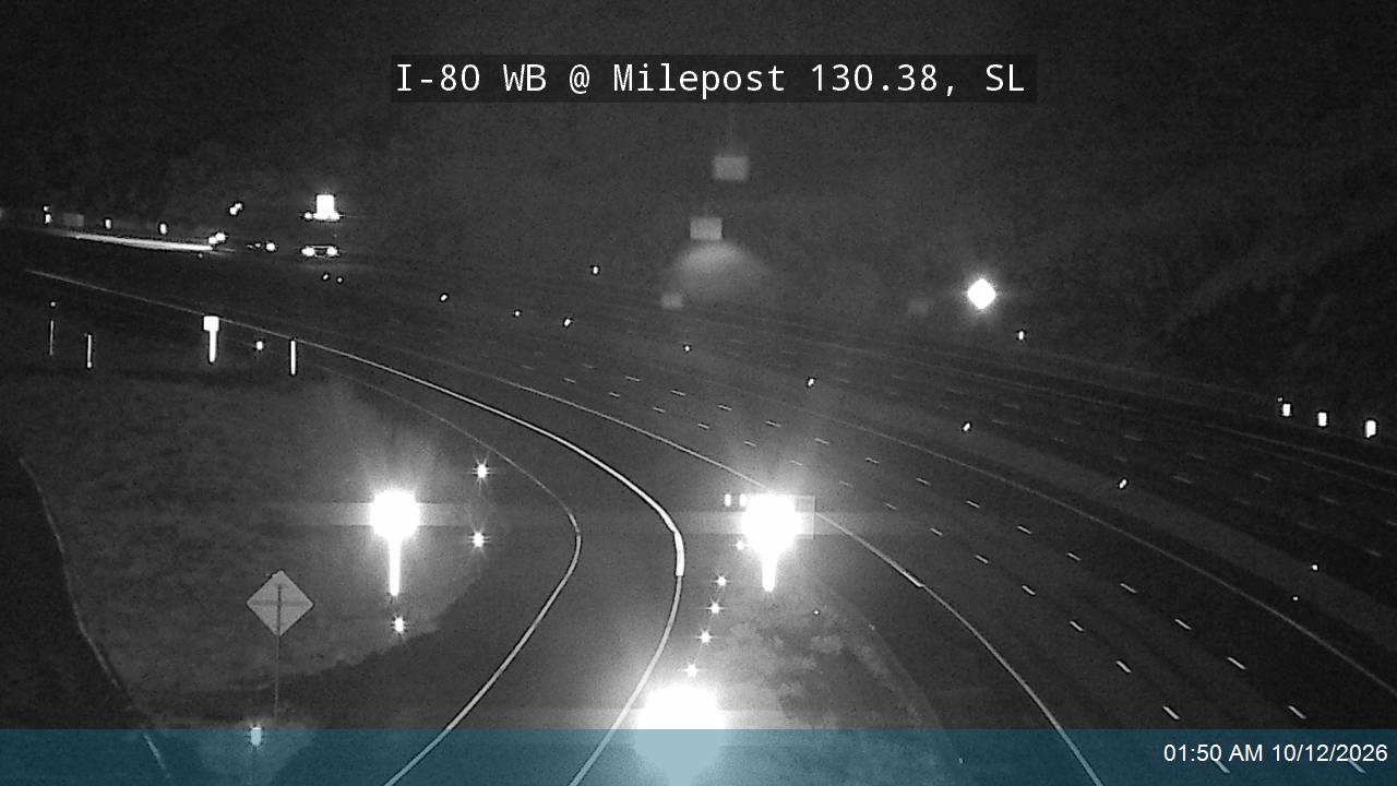 I-80 / Parleys Canyon WB @ East Quarry / MP 130.38, SL