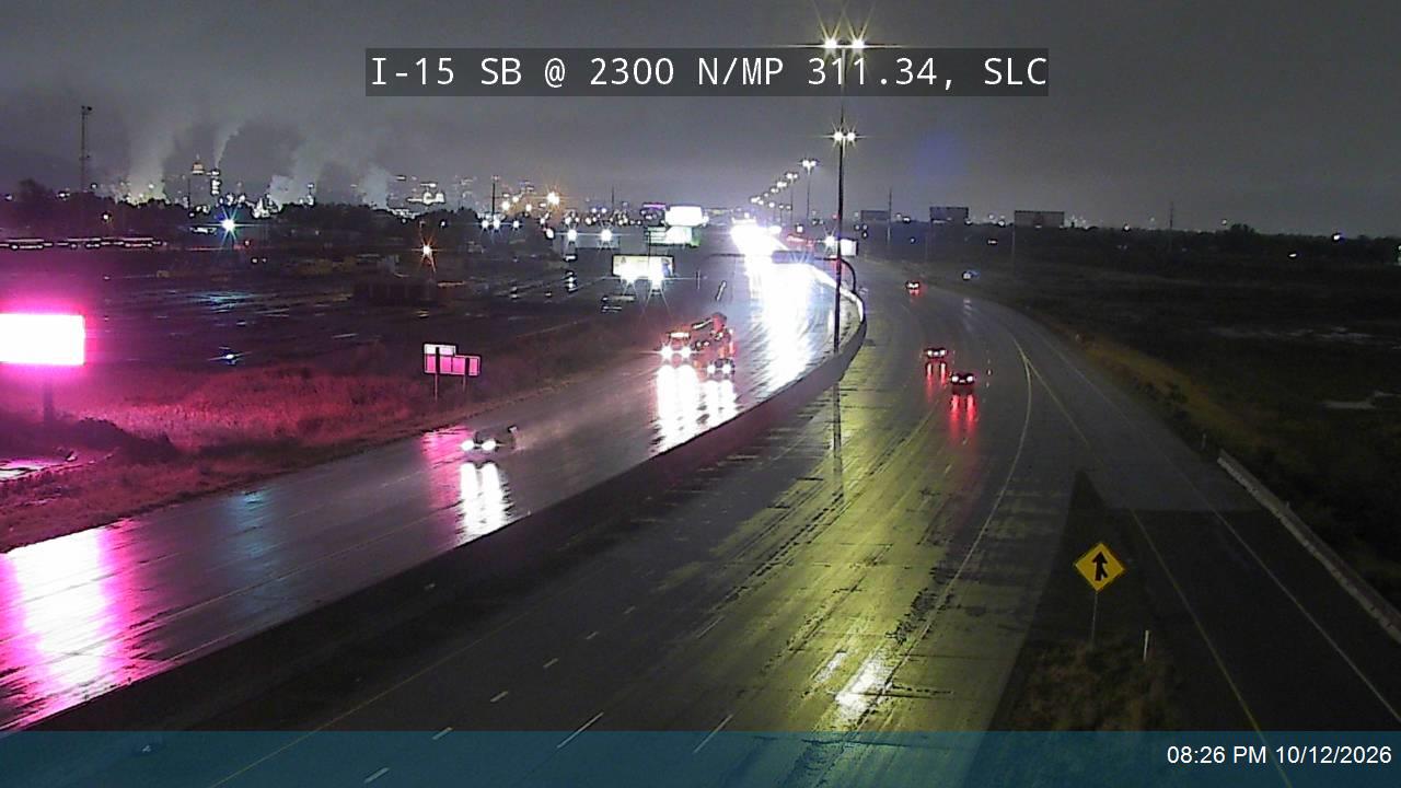 I-15 SB @ 2300 N / Warm Springs Rd / MP 311.34, SLC