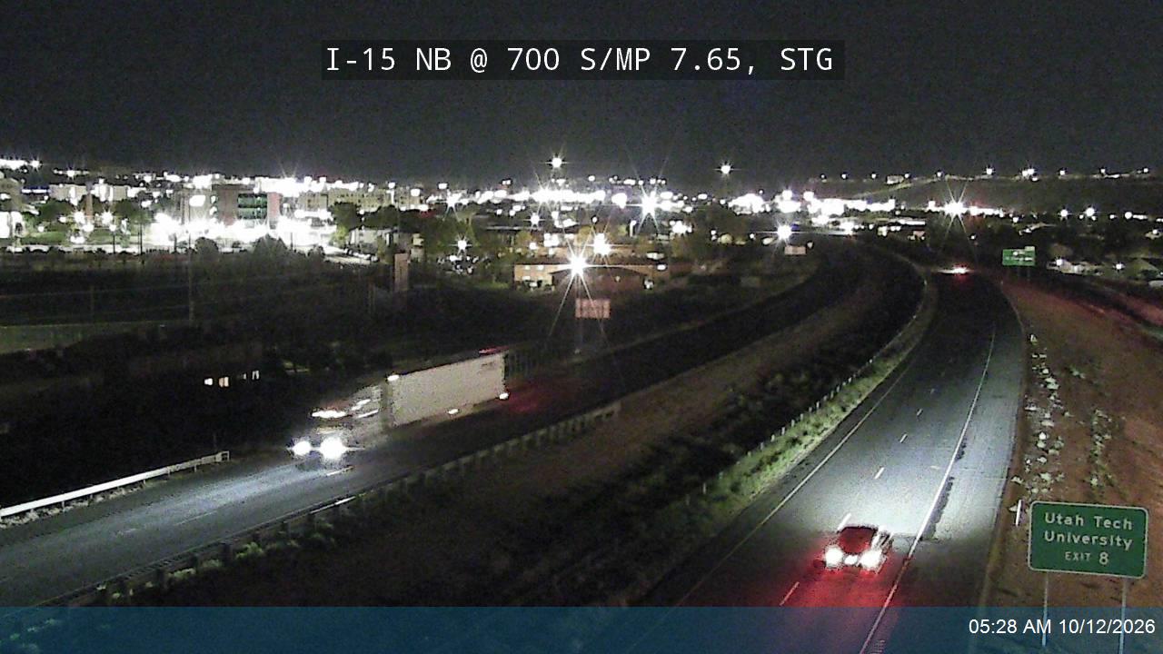 I-15 NB @ 700 S / MP 7.65, STG