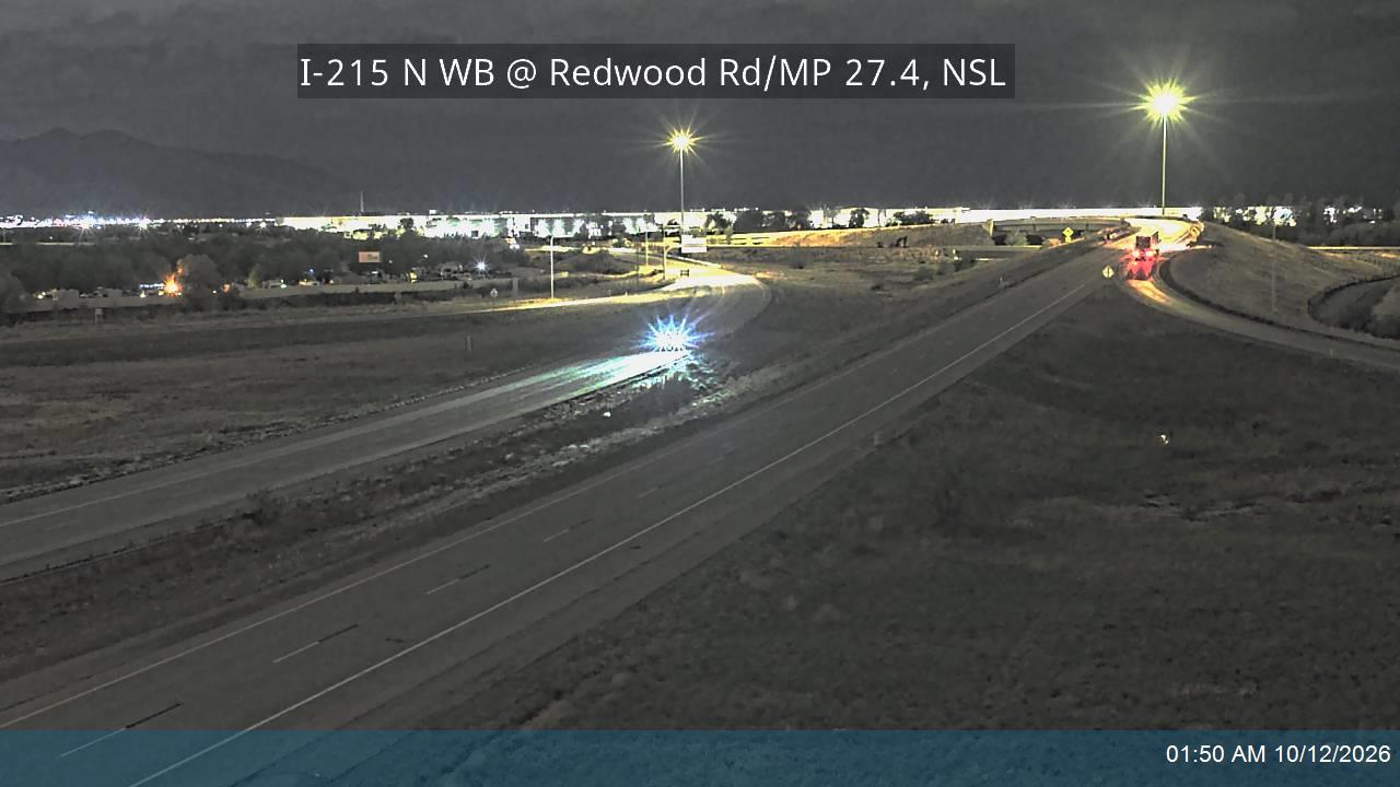 I-215 N WB @ Redwood Rd / SR-68 / MP 27.4, NSL (HUB)