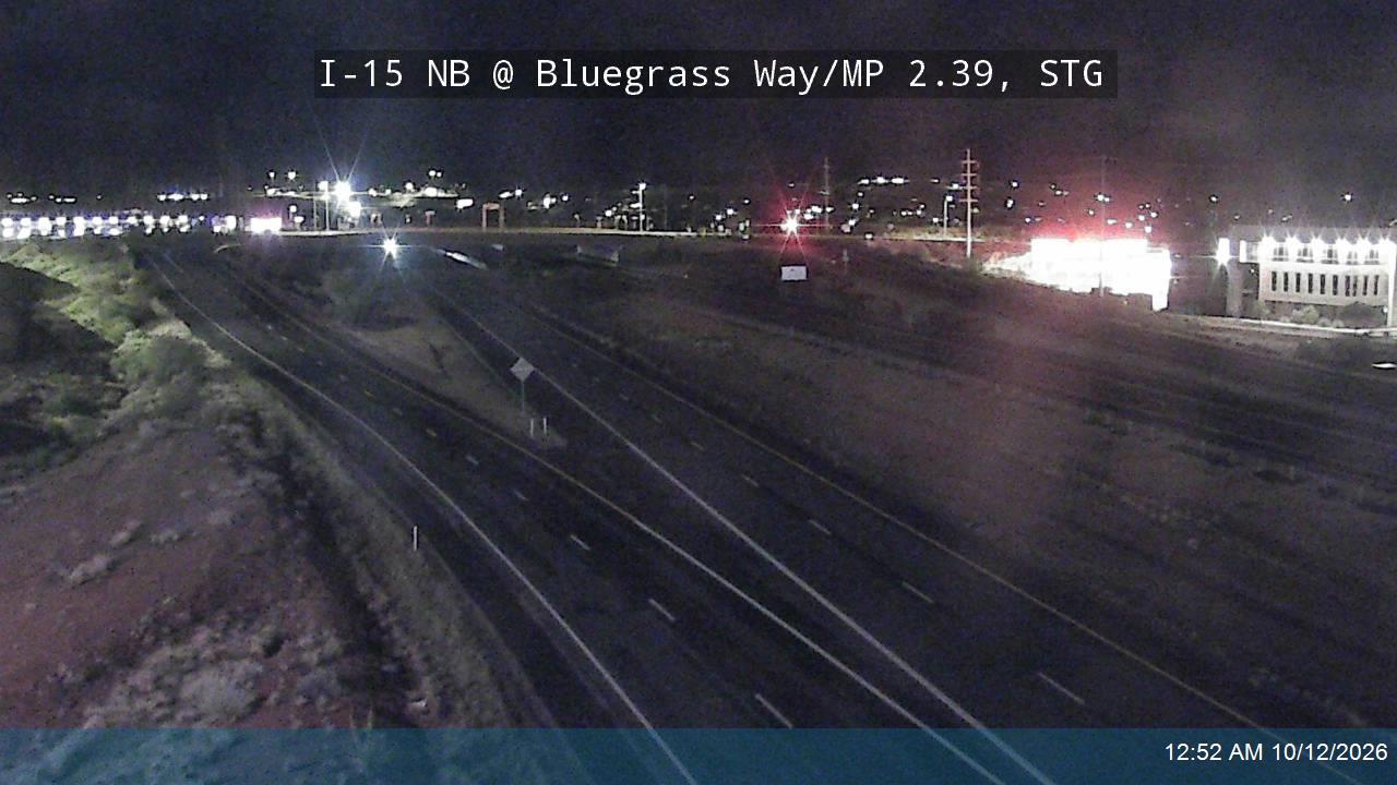 I-15 NB @ Bluegrass Way / MP 2.39, STG