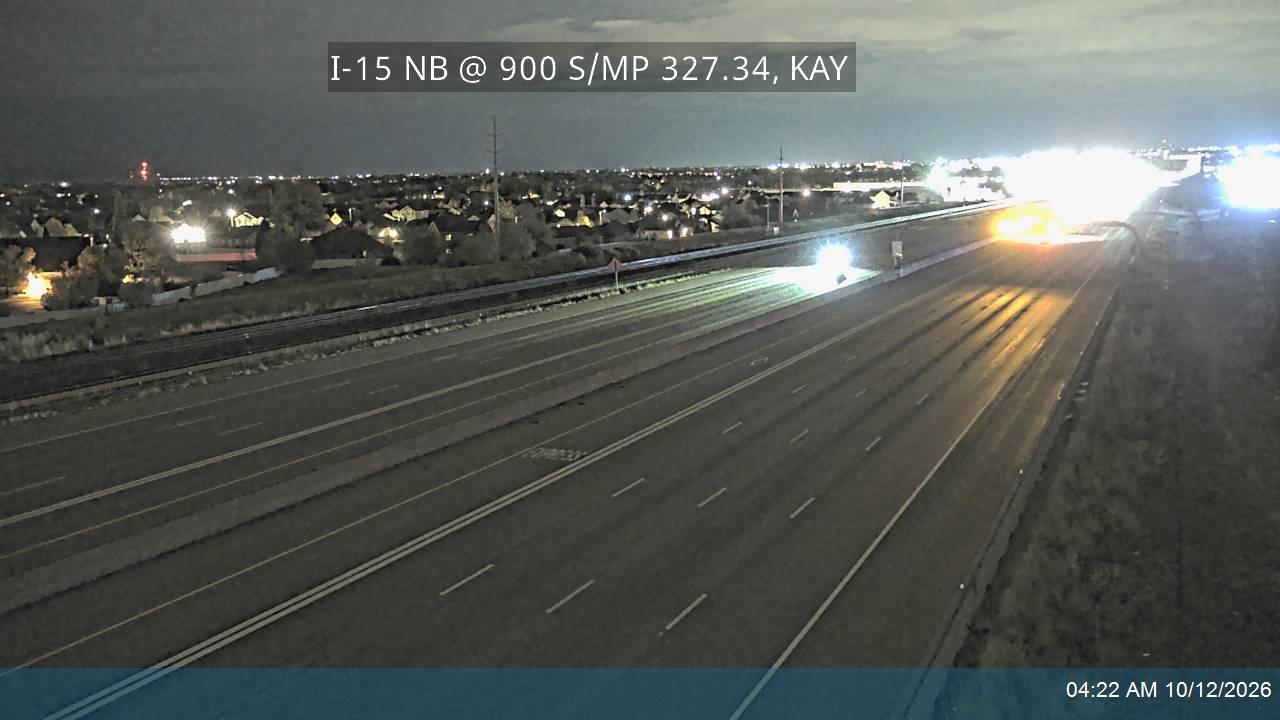 I-15 NB @ 900 S / MP 327.34, KAY