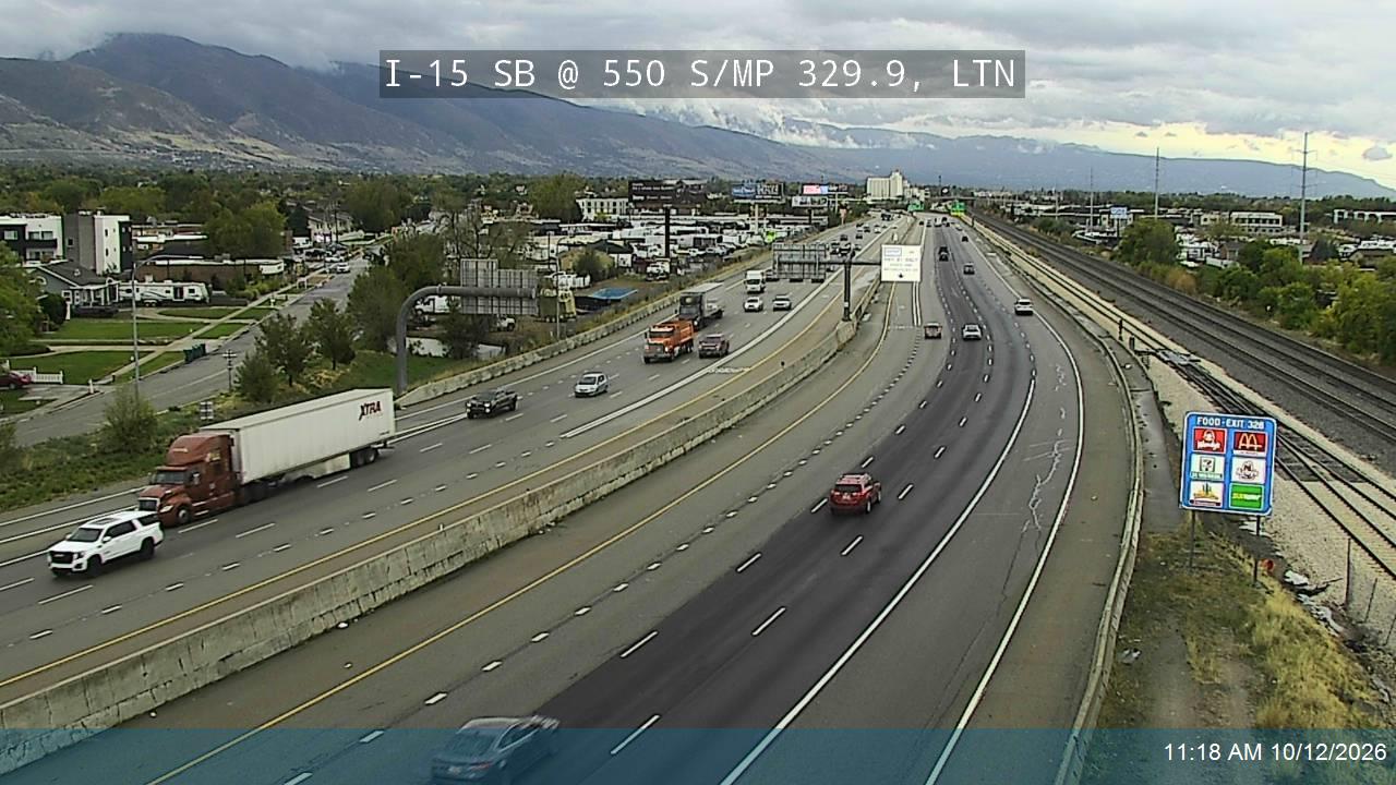 I-15 SB @ 550 S / MP 329.9, LTN