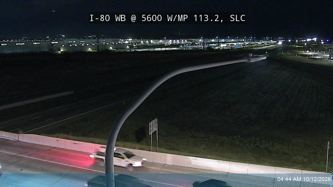 I-80 WB @ 5600 W / SR-172 / MP 113.2, SLC