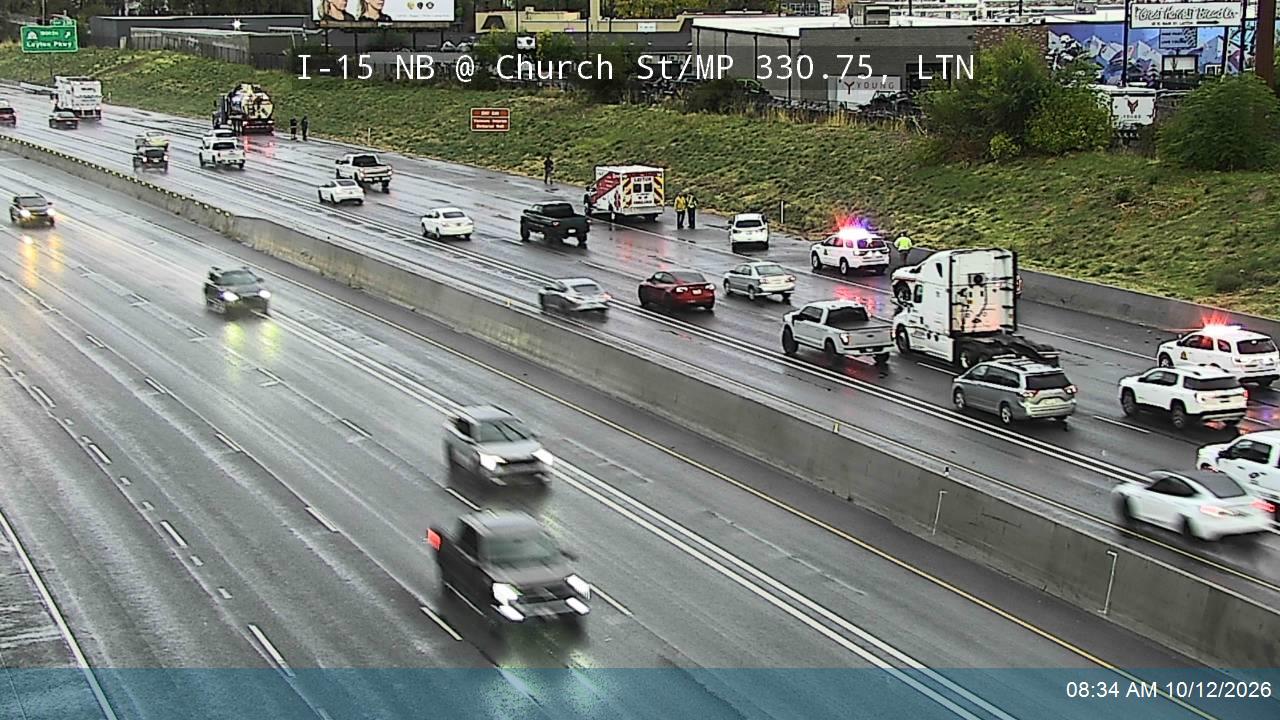 I-15 NB @ Church St / MP 330.75, LTN