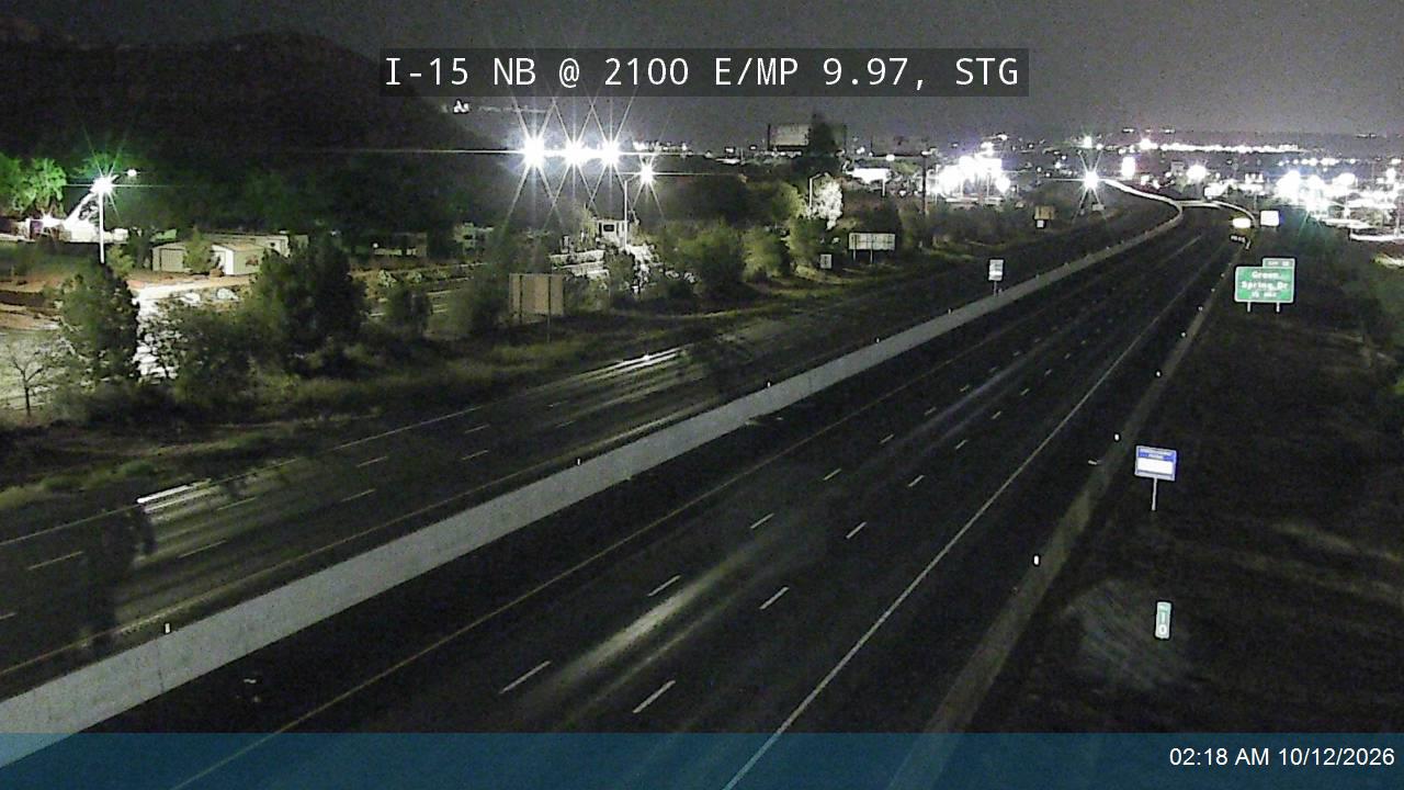 I-15 NB @ 2100 E / MP 9.97, STG