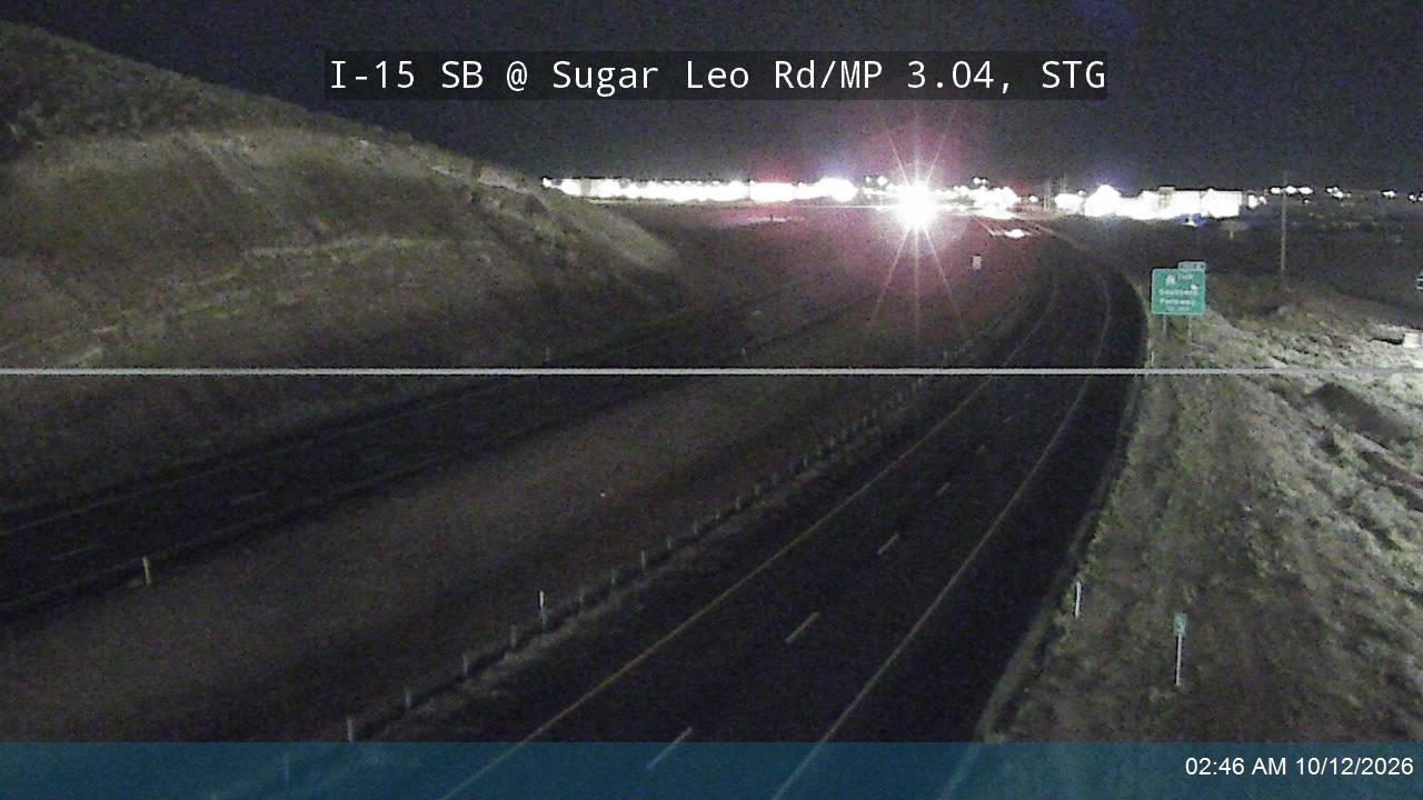 I-15 SB @ Sugar Leo Rd / MP 3.04, STG