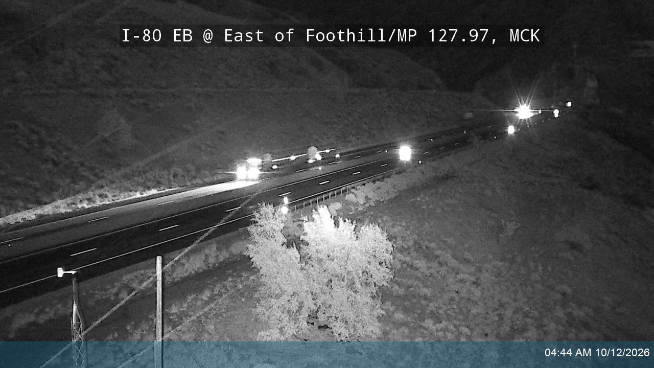 I-80 EB @ 3250 E / East of Foothill / MP 127.97, SL