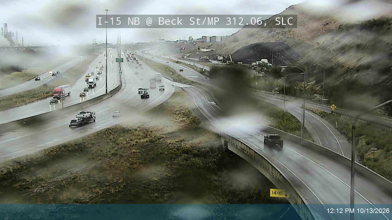 I-15 NB @ Beck St / US-89 / MP 312.06, SLC