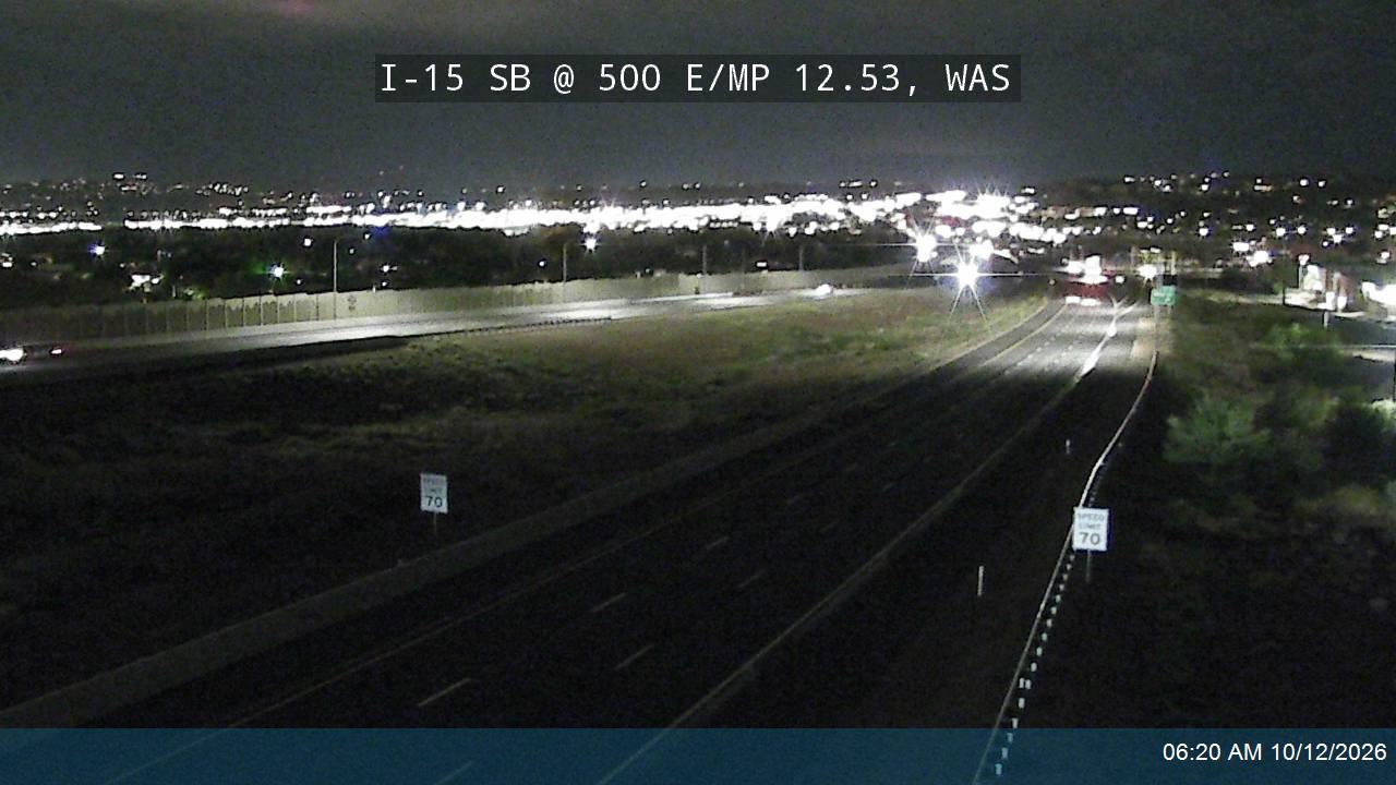 I-15 SB @ 500 E / MP 12.53, WAS