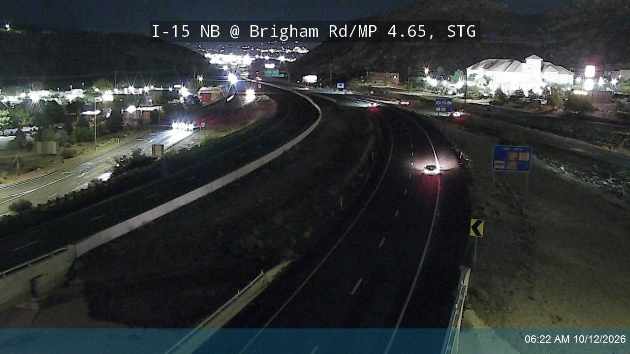 I-15 NB @ Brigham Rd / MP 4.65, STG