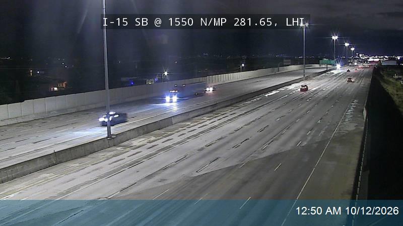 I-15 SB @ 1550 N / MP 281.65, LHI