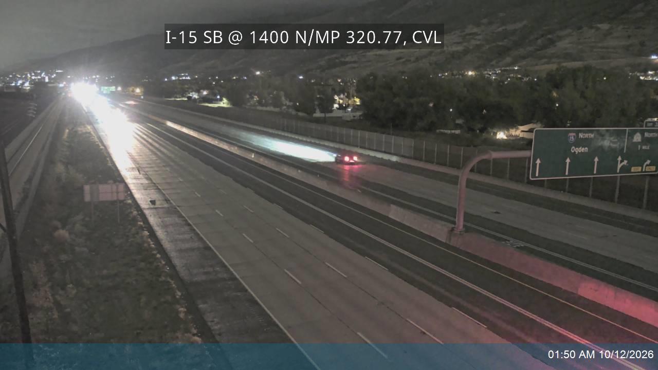 I-15 SB @ 1400 N / MP 320.77, CVL
