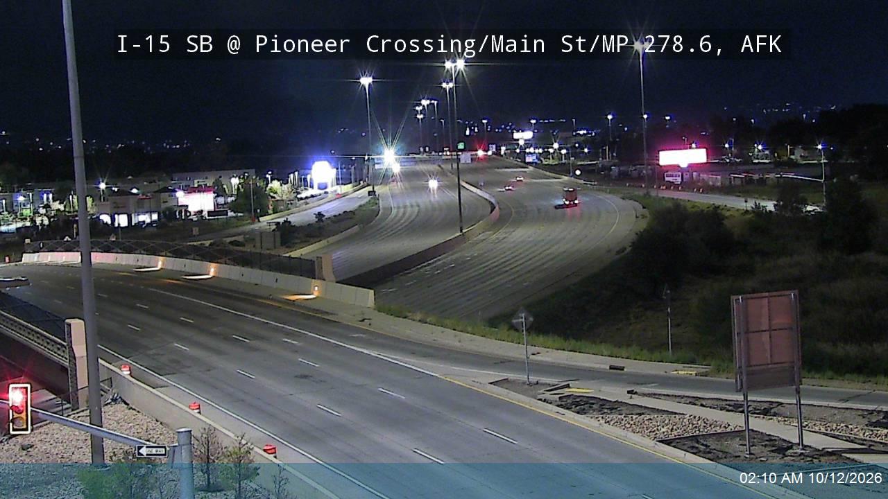I-15 SB @ Pioneer Crossing / Main St / SR-145 / MP 278.6, AFK