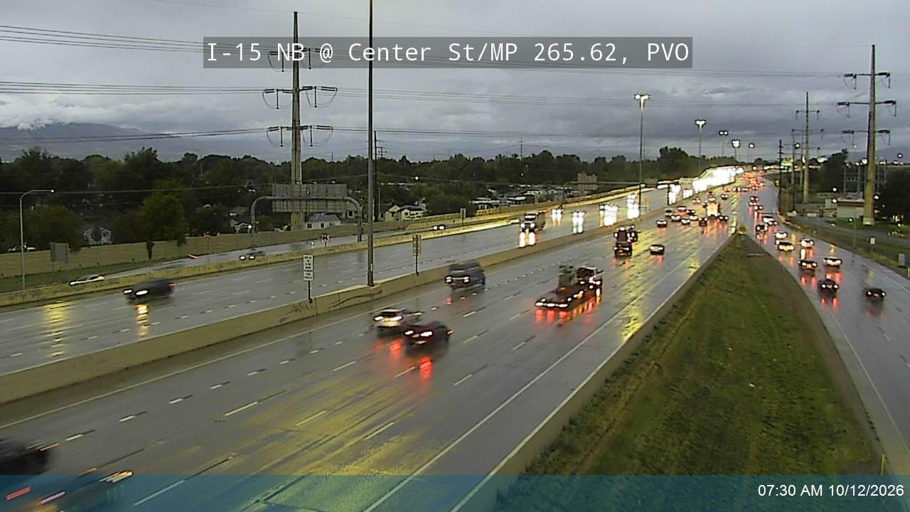 I-15 NB @ Center St / SR-114 / MP 265.62, PVO