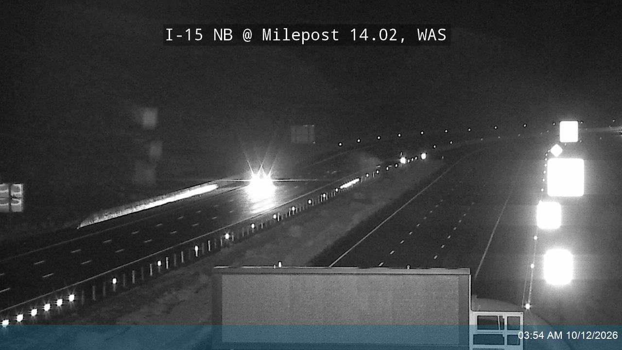I-15 NB @ Milepost 14.02, WAS