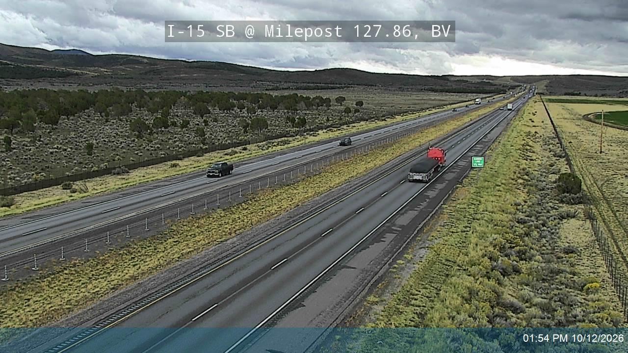 I-15 SB @ Milepost 127.86, BV