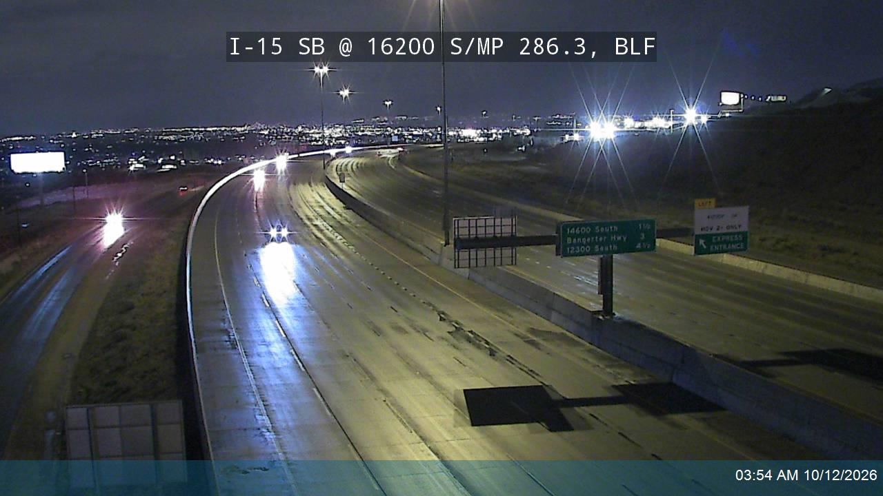 I-15 SB @ 16200 S / MP 286.3, BLF