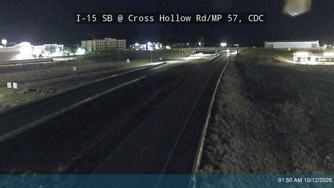 I-15 SB @ Cross Hollow Rd / MP 57, CDC
