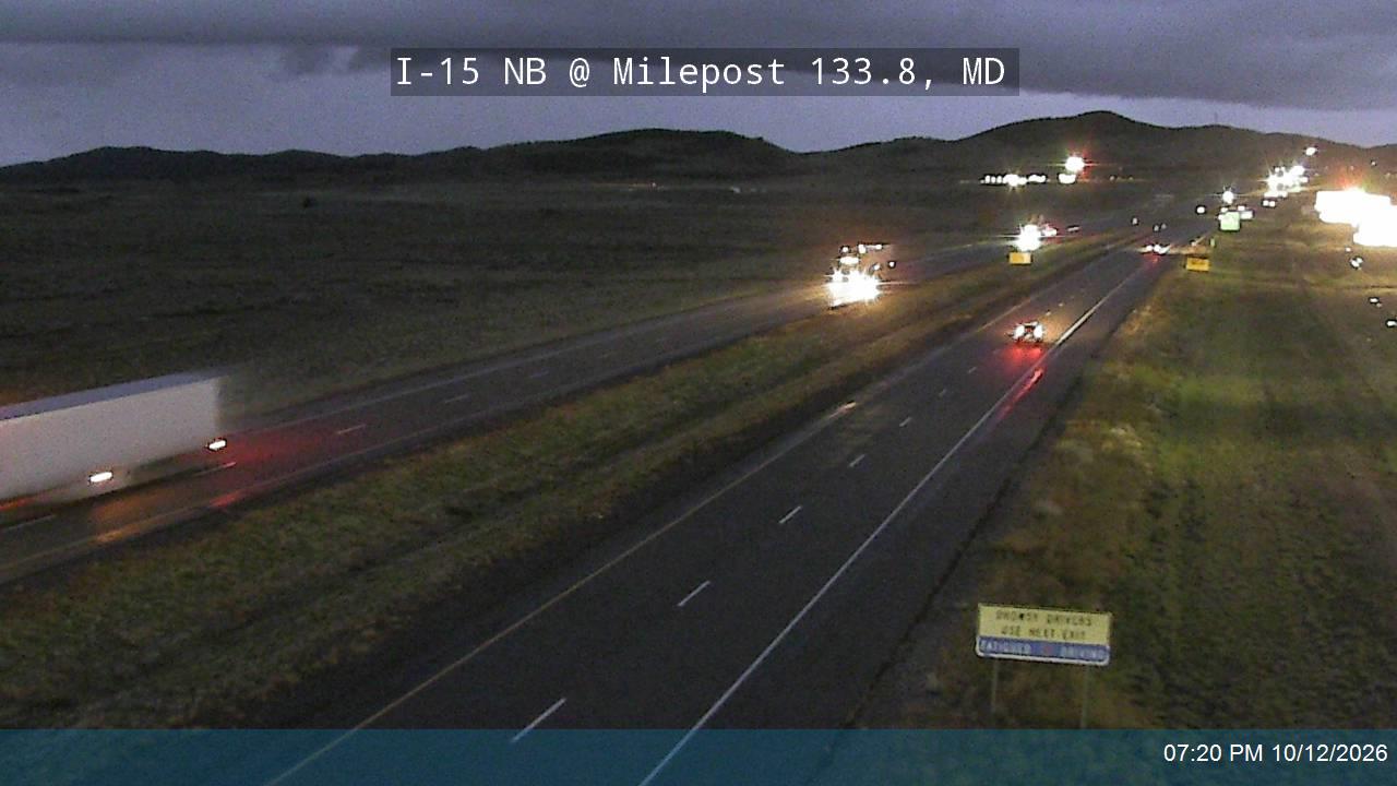 I-15 NB @ Milepost 133.8, MD