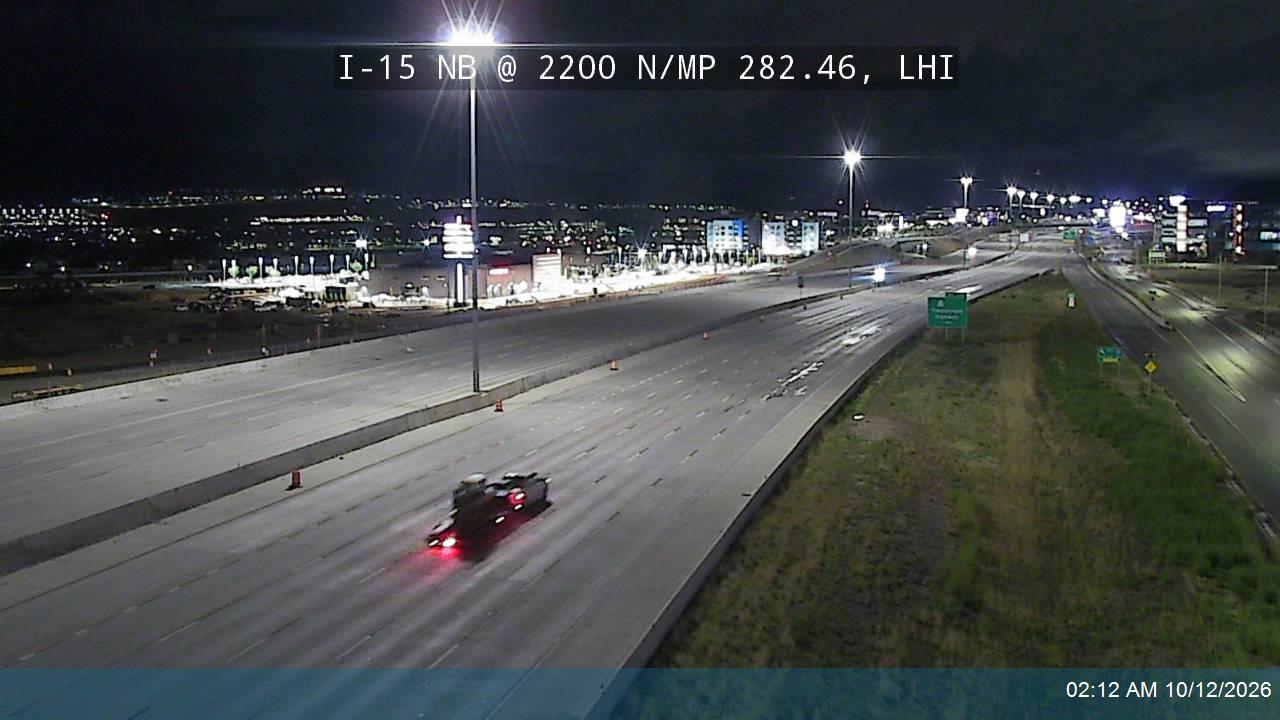 I-15 NB @ 2200 N / MP 282.46, LHI