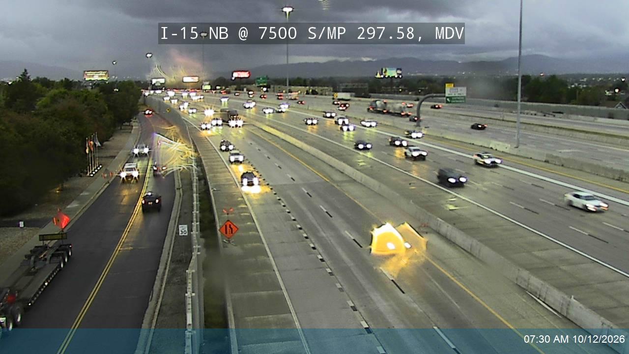 I-15 NB @ 7500 S / MP 297.58, MDV
