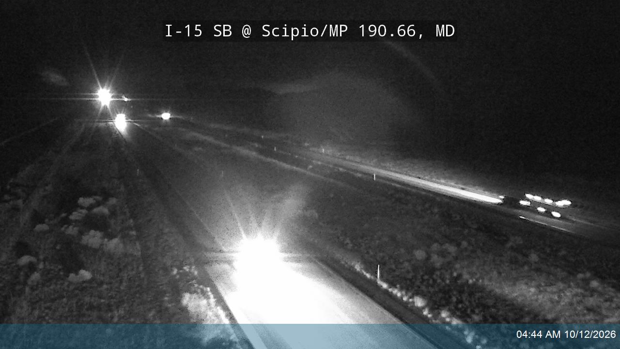 I-15 SB @ Scipio / MP 190.66, MD