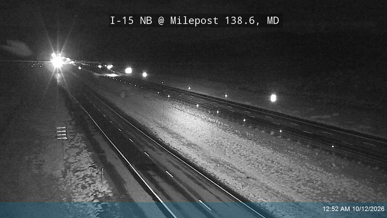 I-15 NB @ Milepost 138.6, MD