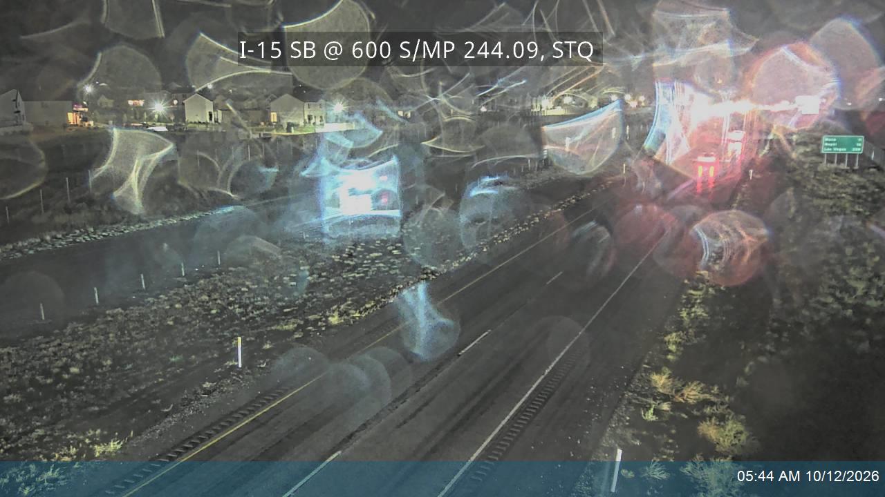 I-15 SB @ Center St / Milepost 244.09, STQ