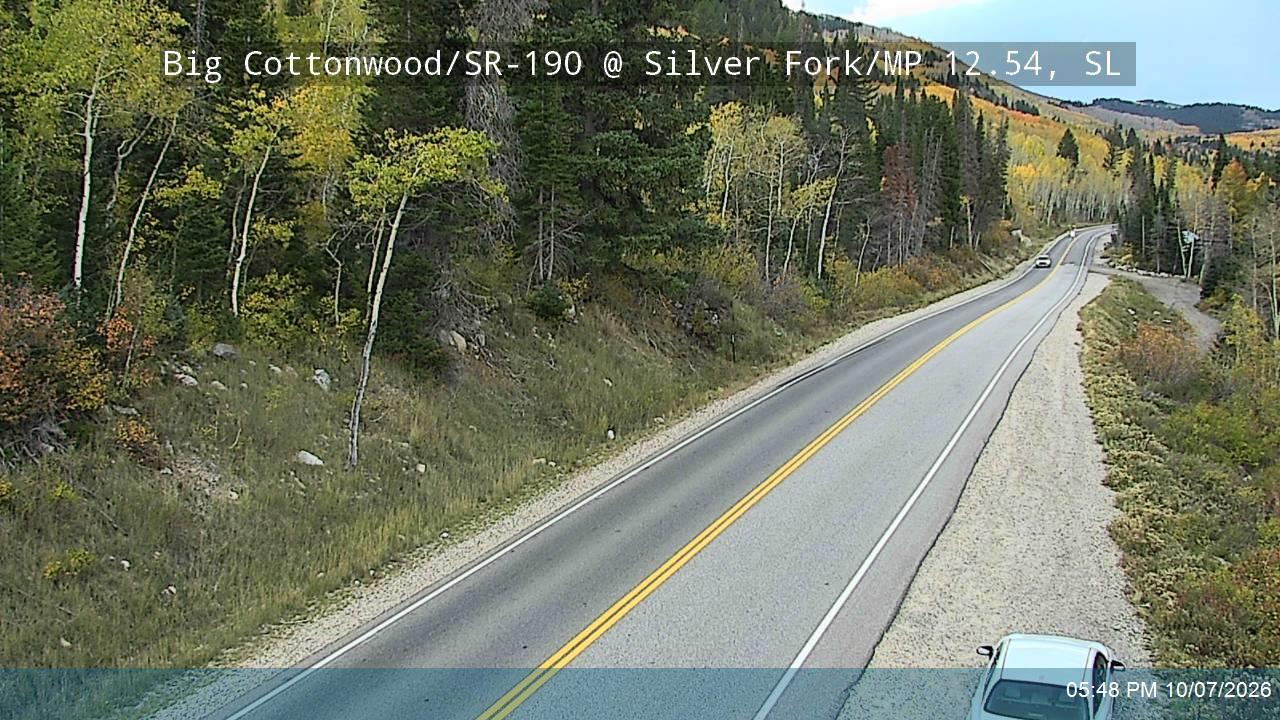 Big Cottonwood Canyon Rd / SR-190 @ Silver Fork / MP 12.54, SL