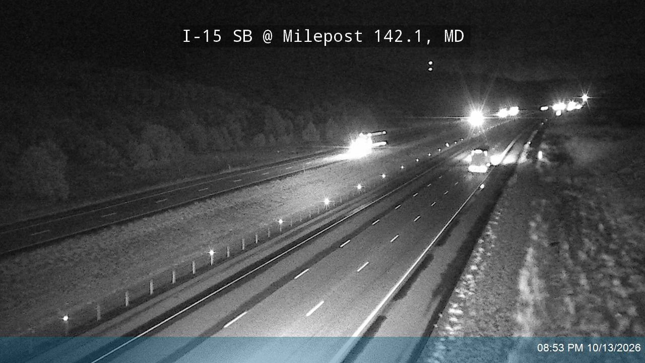 I-15 SB @ Milepost 142.1, MD