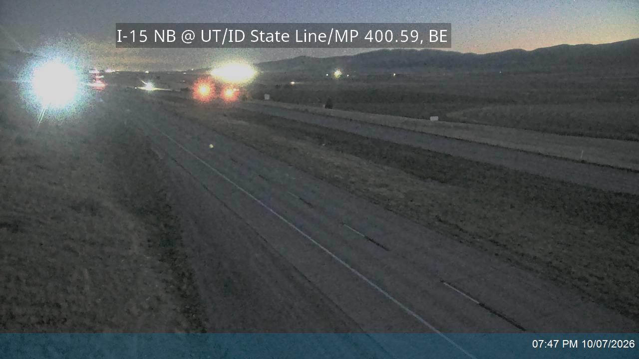 I-15 NB @ UT/ID State Line / MP 400.59, BE