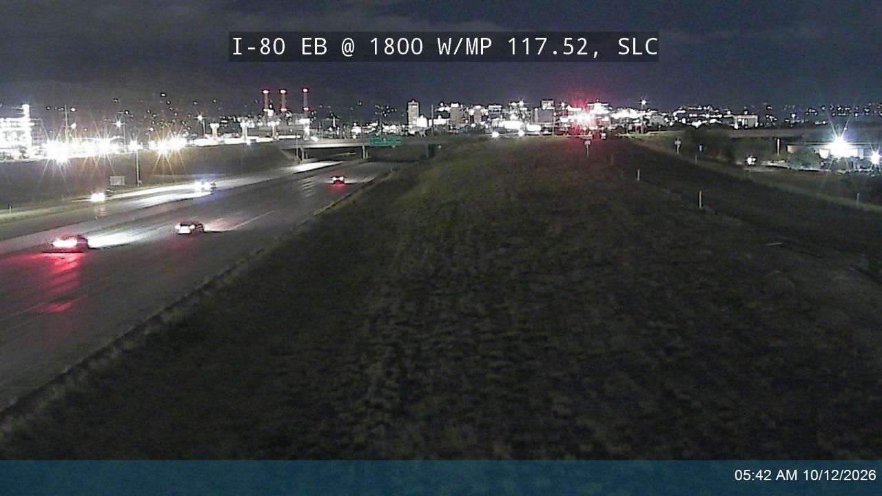 I-80 EB @ 1800 W / MP 117.52, SLC