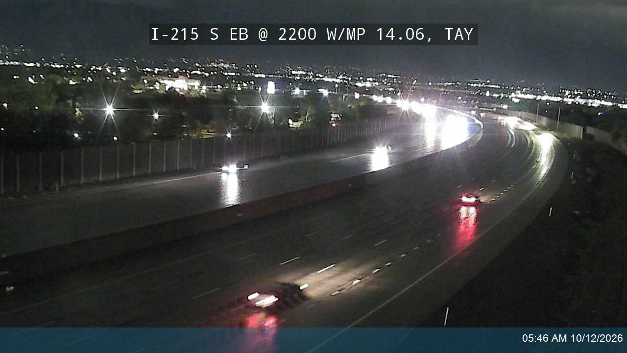 I-215 S EB @ 2200 W / MP 14.06, TAY