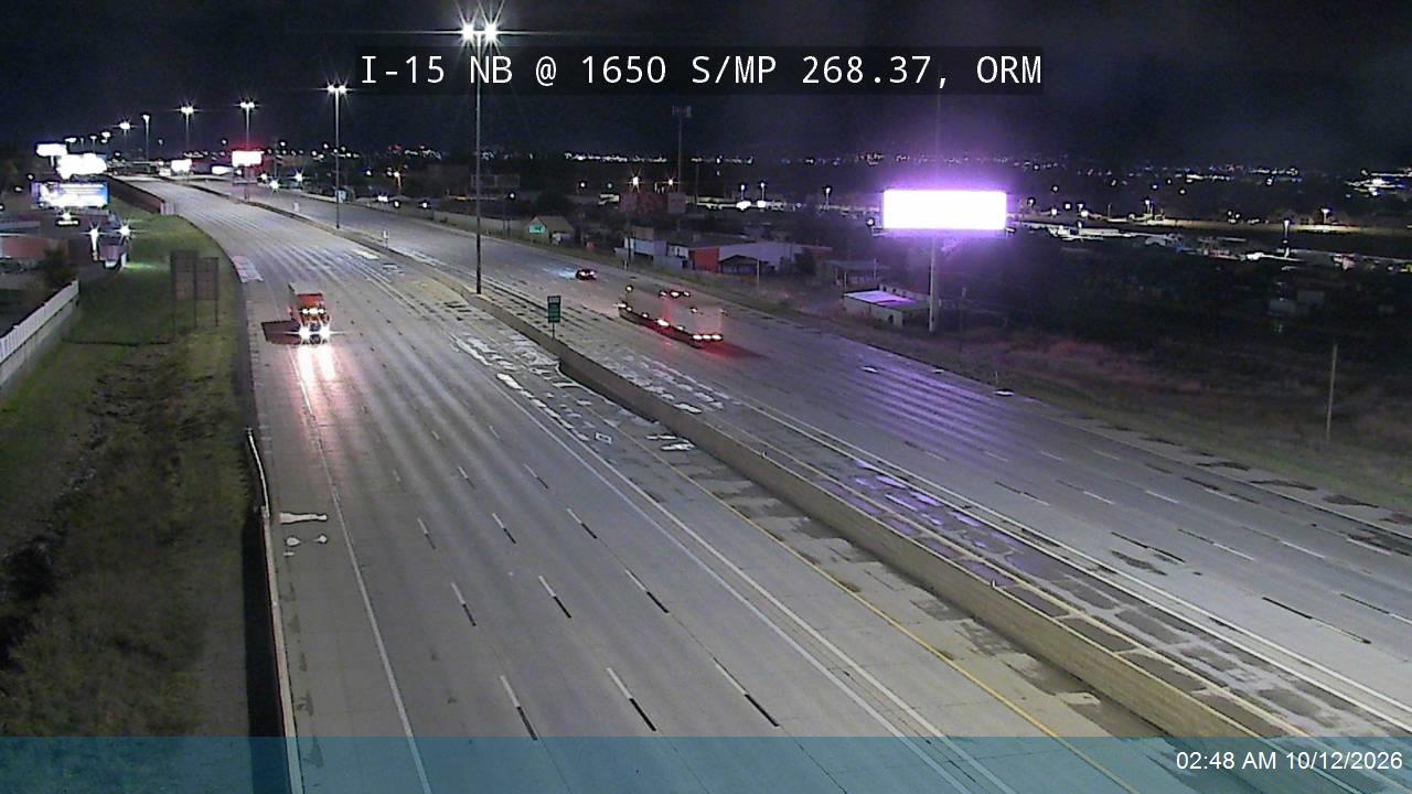 I-15 NB @ 1650 S / MP 268.37, ORM
