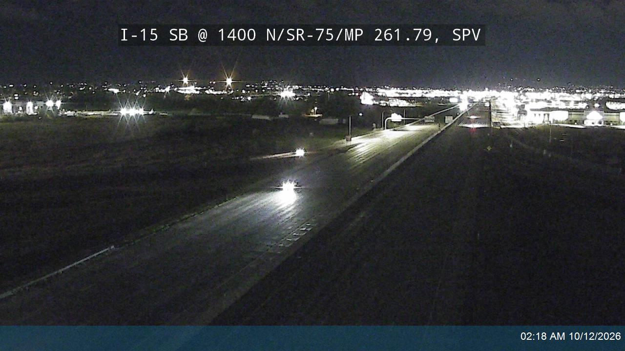 I-15 SB @ 1400 N / SR-75 / MP 261.79, SPV