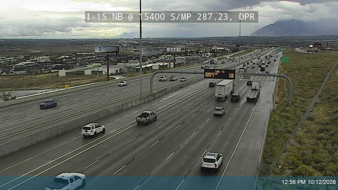I-15 NB @ 15400 S / MP 287.23, DPR