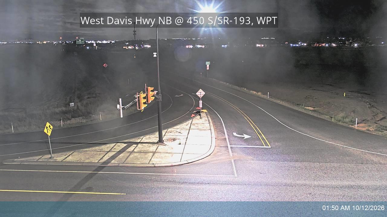 West Davis Hwy / SR-177 NB @ 450 S / SR-193 / MP 15.57, WPT