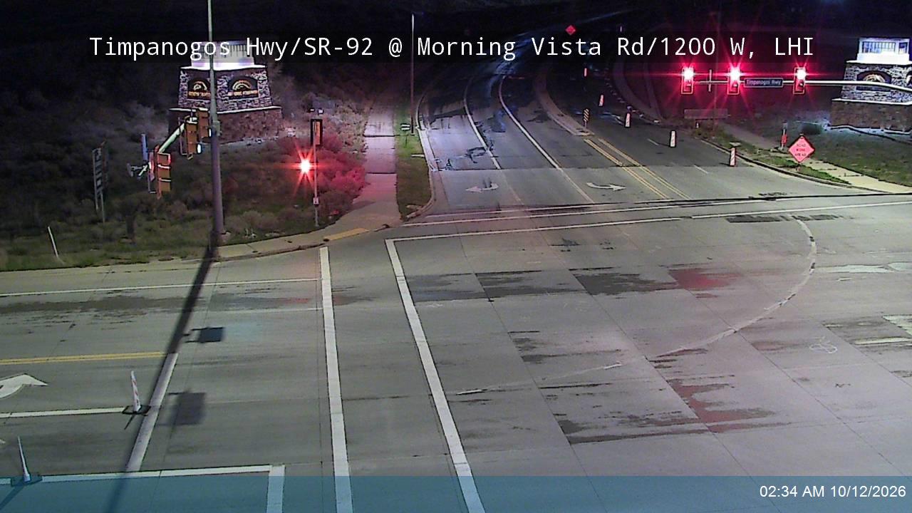 Timpanogos Hwy / 3500 N / SR-92 @ Morning Vista Rd / 1200 W, LHI