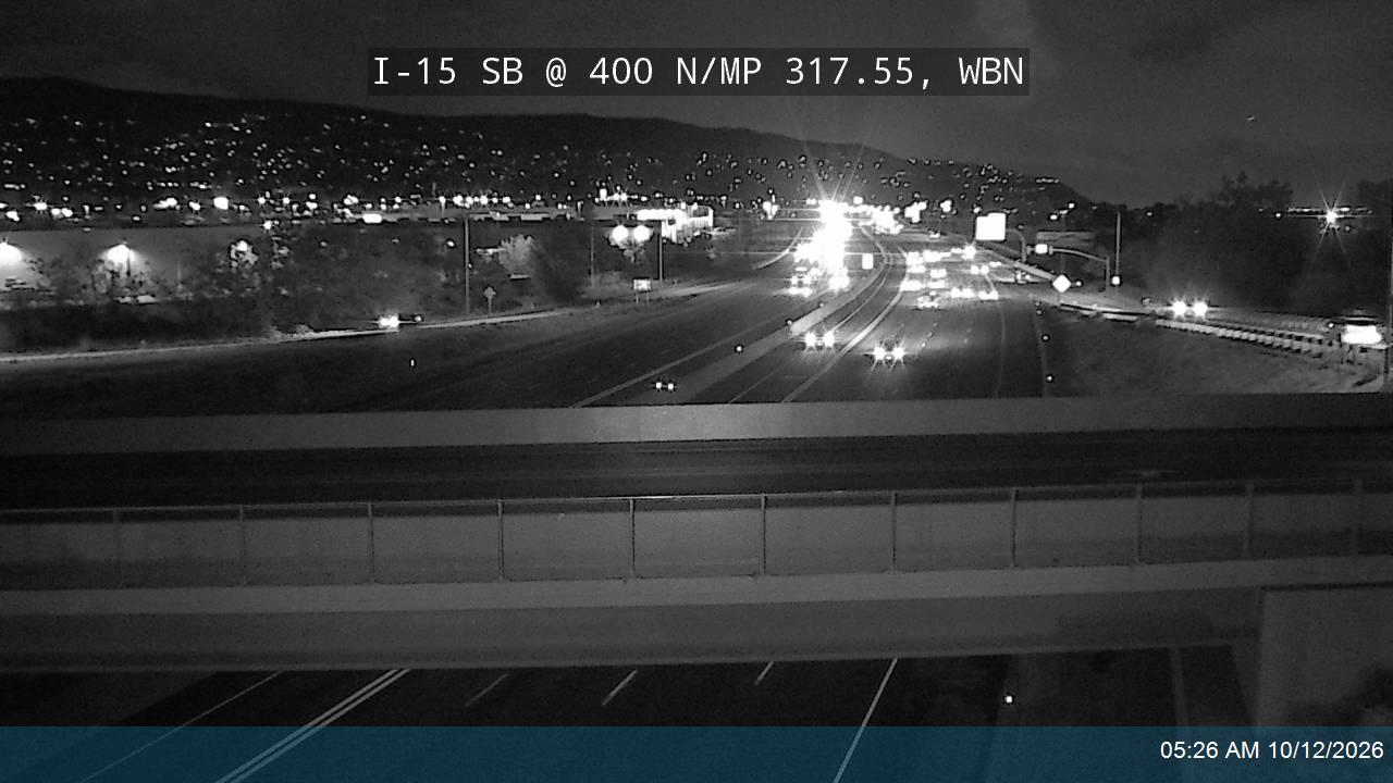 I-15 SB @ 400 N / SR-106 / MP 317.55, WBN