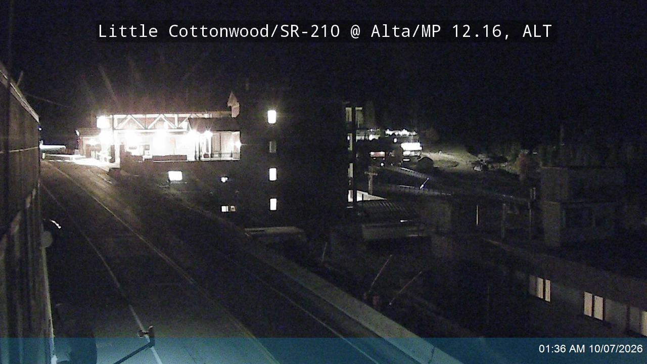 Little Cottonwood Rd / SR-210 WB @ Alta / MP 12.16, ALT